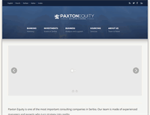 Tablet Screenshot of paxtonequity.com